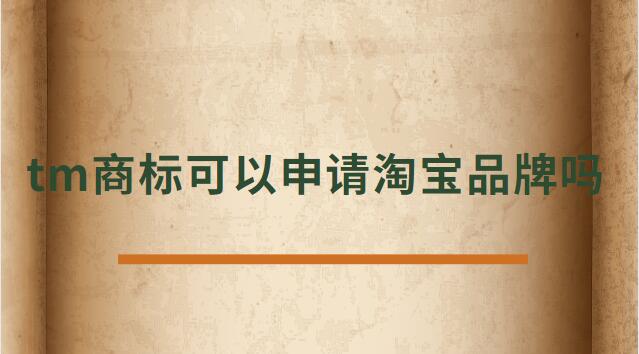 tm商標(biāo)可以在淘寶c店上賣(mài)嗎(tm商標(biāo)可以注冊(cè)淘寶店么)